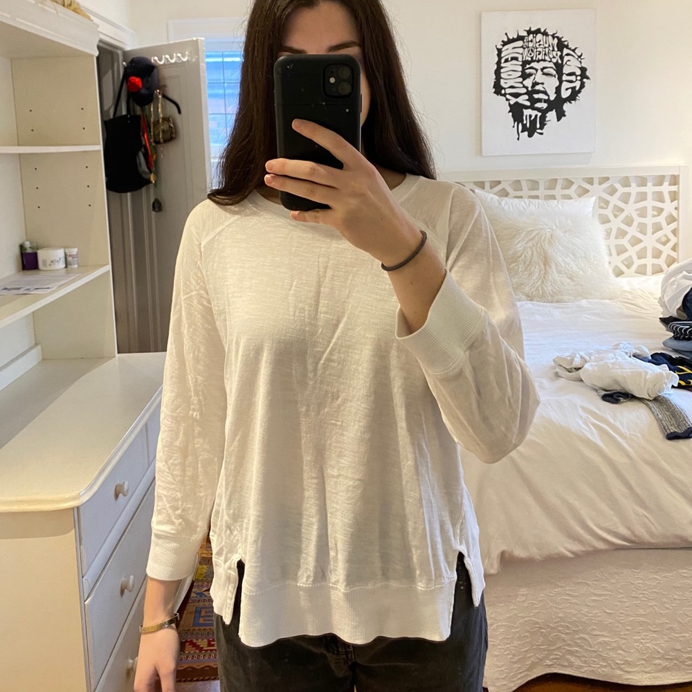 Zara white long sleeve